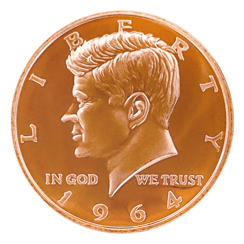 1 oz 1964 Kennedy Half Dollar Copper Round | Silver Gold Bull US