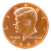 1 oz 1964 Kennedy Half Dollar Copper Round