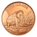 1 oz Woolly Mammoth Copper Round