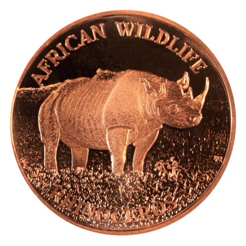 1 oz Rhino Copper Round