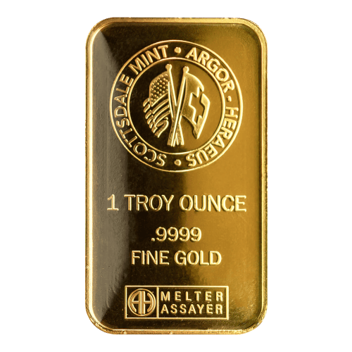 1 oz 2022 Lunar Year of the Tiger Gold Bar | Scottsdale Mint