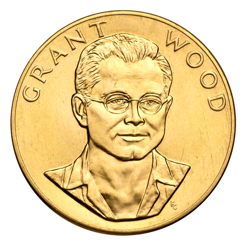 1 oz American Commemorative Arts Medal: Grant Wood Gold Coin | United States Mint