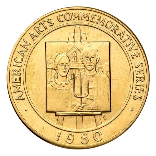 1 oz American Commemorative Arts Medal: Grant Wood Gold Coin | United States Mint