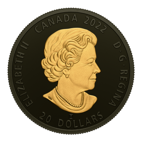 1 oz 2022 Black and Gold: The Sea Otter Silver Coin | Royal Canadian Mint