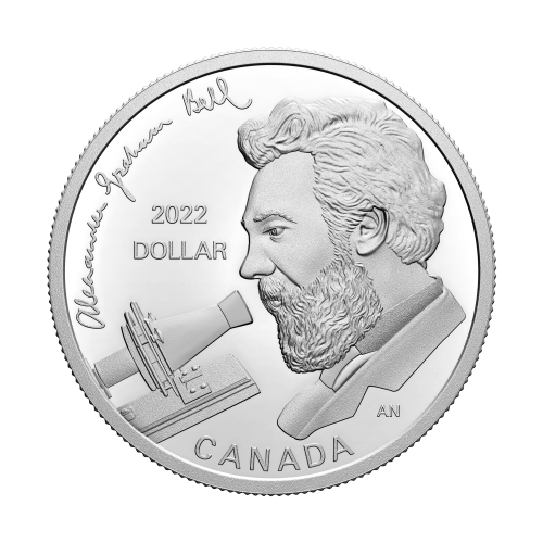 Set of 7 x 2022 Alexander Graham Bell: Great Inventor Proof Silver and Uncirculated Coins | Royal Canadian Mint