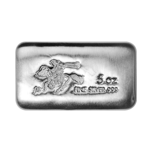 5 oz Pony Express Cast Silver Bar | Silvertowne Mint | Silver Gold