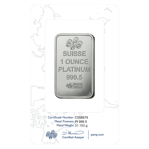 1 oz Fortuna Platinum Bar | PAMP Suisse