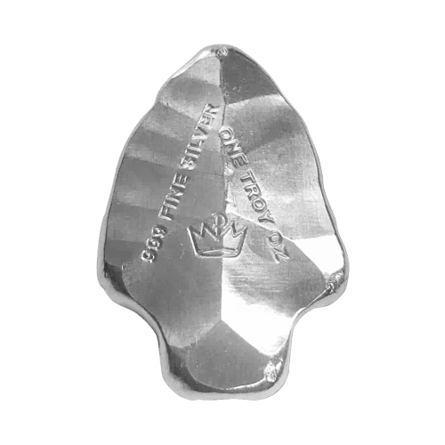 1 oz Arrowhead Poured Silver Bar | Monarch Precious Metals