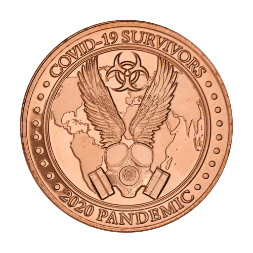 1 oz COVID-19 Survivors Copper Round