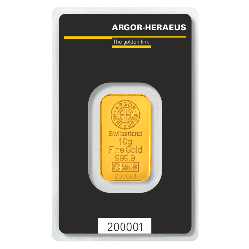 10 gram KineBar Gold Bar | Argor-Heraeus