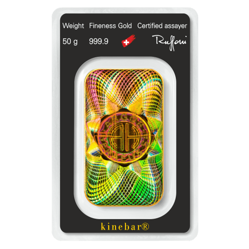 50 gram KineBar Gold Bar | Argor-Heraeus
