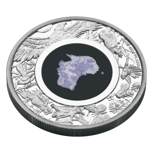 1 oz 2022 Great Southern Land Blue Lepidolite Proof Silver Coin | Perth Mint