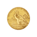 Pièce  5 $ en or XF Demi Aigle Indien Année aléatoire | Monnaie des États-Unis