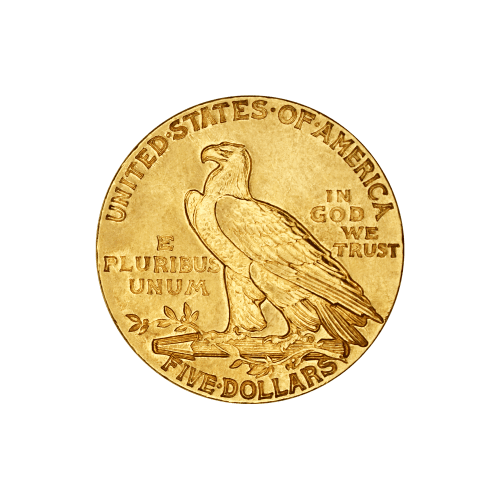 Random Year $5 Indian Half Eagle AU Gold Coin | United States Mint