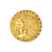Random Year $5 Indian Half Eagle AU Gold Coin | United States Mint