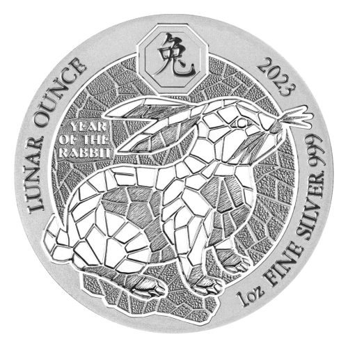 1 oz 2023 Lunar Year of the Rabbit Silver Coin | Rwanda