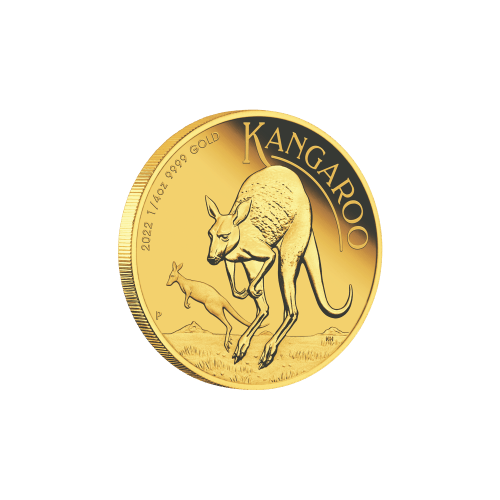 1/4 oz 2022 Australian Kangaroo Proof Gold Coin | Perth Mint