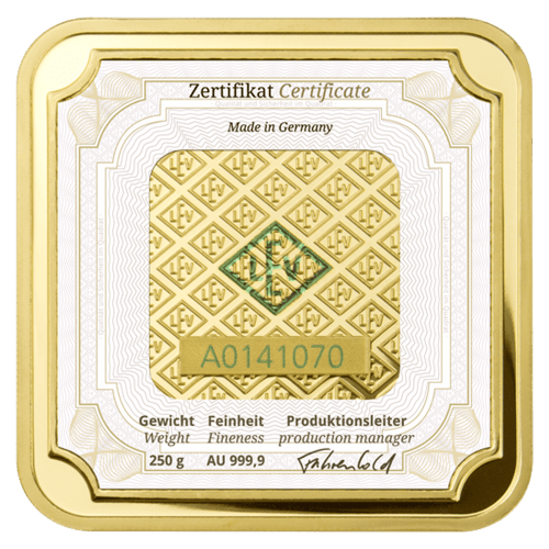 250 gram Gold Bar | Geiger Edelmetalle