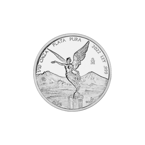 Pièce 1/10 once d'argent Épreuve numismatique Libertad mexicaine 2022 | Monnaie mexicaine