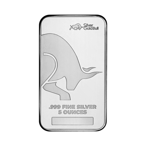 Lingot d'argent Silver Gold Bull de 5 onces