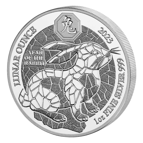 Pièce 1 once d'argent Épreuve numismatique Année lunaire du Lapin 2023 | Rwanda