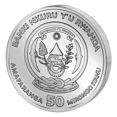 Pièce 1 once d'argent Épreuve numismatique Année lunaire du Lapin 2023 | Rwanda
