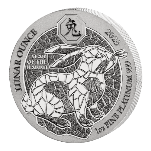 1 oz 2023 Lunar Year of the Rabbit Platinum Coin | Rwanda