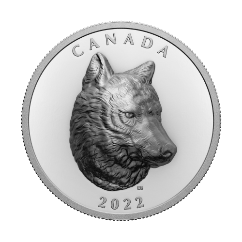 1 oz 2022 Timber Wolf Extraordinary High Relief Silver Coin | Royal Canadian Mint