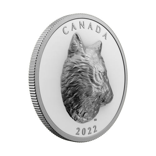 1 oz 2022 Timber Wolf Extraordinary High Relief Silver Coin | Royal Canadian Mint