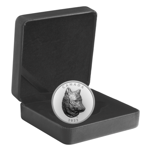 1 oz 2022 Timber Wolf Extraordinary High Relief Silver Coin | Royal Canadian Mint