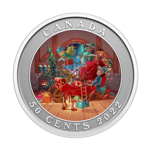 Pièce lenticulaire Luge du Père Noël 2022 | Monnaie royale canadienne