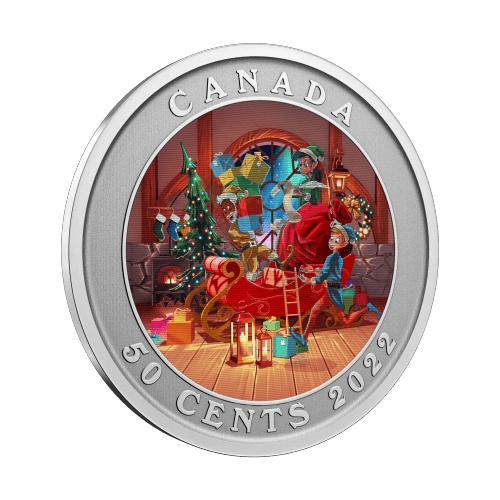 Pièce lenticulaire Luge du Père Noël 2022 | Monnaie royale canadienne