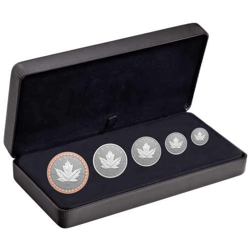 Set of 5 x 2023 35th Anniversary of the Silver Maple Leaf Silver Coins | Royal Canadian Mint