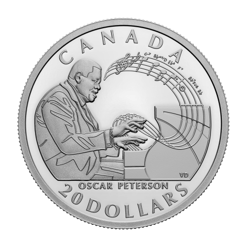 Pièce 1 once d'argent Hommage à Oscar Peterson 2022 | Monnaie royale canadienne