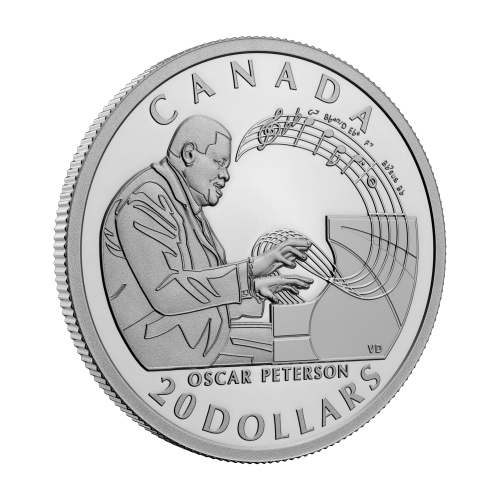 Pièce 1 once d'argent Hommage à Oscar Peterson 2022 | Monnaie royale canadienne