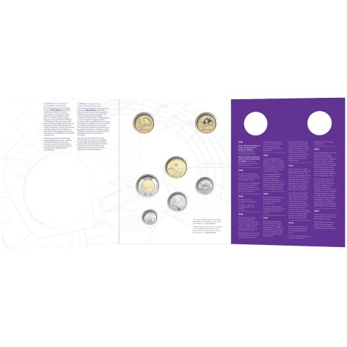 Set of 5 x Celebrating Oscar Peterson Keepsake Card Commemorative Coins | Royal Canadian Mint