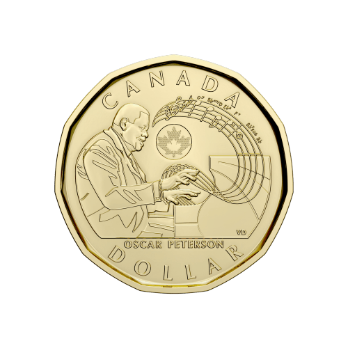 Rouleau de pièces 1 $ Célébrer Oscar Peterson 2022 | Monnaie royale canadienne