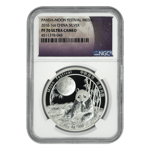 1 oz 2016 Chinese Panda Moon Festival NGC PF-70 Ultra Cameo Proof