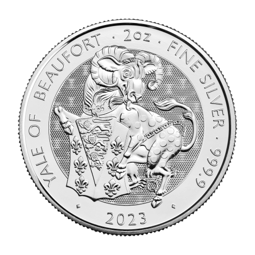 2 oz 2023 Tudor Beasts: The Yale of Beaufort Silver Coin | The