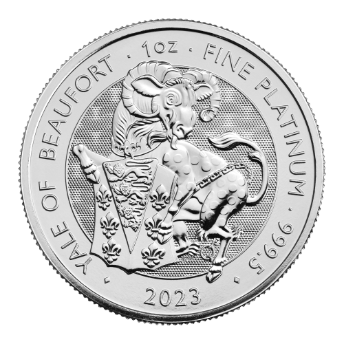 1 oz 2023 Tudor Beasts: The Yale of Beaufort Platinum Coin | The Royal Mint