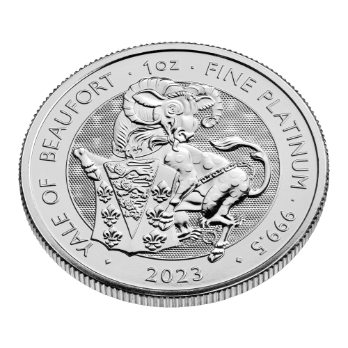 1 oz 2023 Tudor Beasts: The Yale of Beaufort Platinum Coin | The Royal Mint