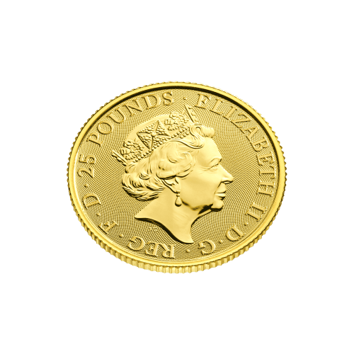 Pièce 1/4 once d'or Les bêtes de Tudor : Le Yale de Beaufort 2023 | La Monnaie royale