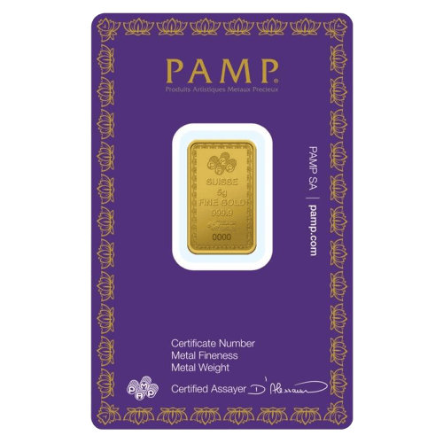 5 gram 2022 Diwali Gold Bar | PAMP Suisse