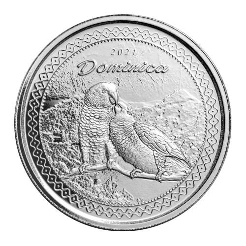 1 oz 2021 Dominica Sisserou Parrot Silver Coin | Scottsdale Mint
