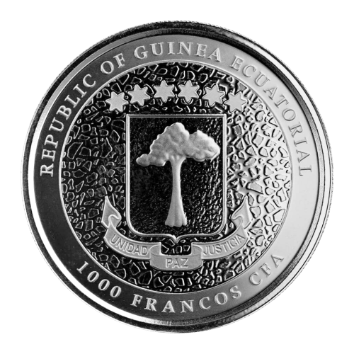 1 oz 2021 Equatorial Guinea Giraffe Silver Coin | Scottsdale Mint