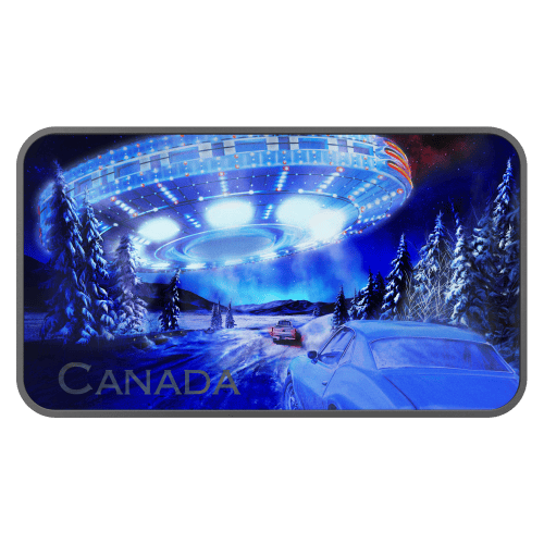 1 oz 2022 Canada's Unexplained Phenomena: The Yukon Encounter Rectangular Silver Coin | Royal Canadian Mint