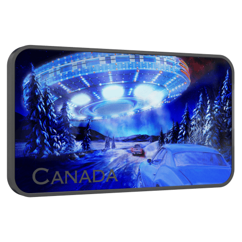 1 oz 2022 Canada's Unexplained Phenomena: The Yukon Encounter Rectangular Silver Coin | Royal Canadian Mint