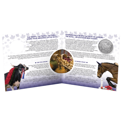 1/4 oz 2022 Moments to Hold: Royal Agricultural Winter Fair 100th Anniversary Silver Coin | Royal Canadian Mint