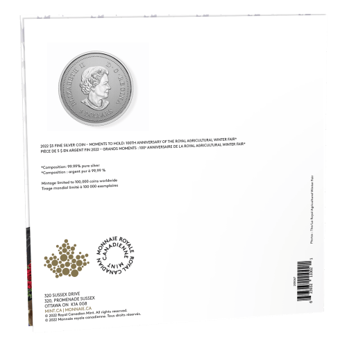 1/4 oz 2022 Moments to Hold: Royal Agricultural Winter Fair 100th Anniversary Silver Coin | Royal Canadian Mint