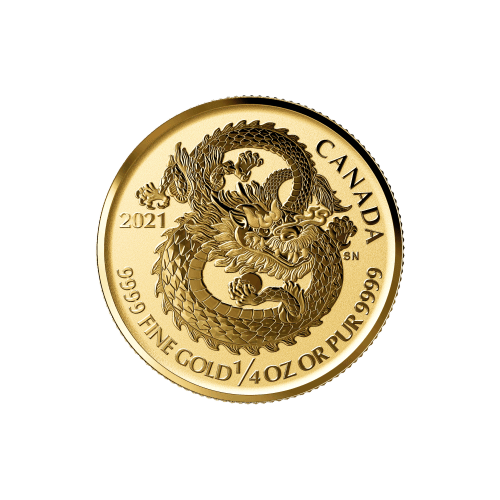 Pièce 1/4 once d'or Dragon 2021 | Monnaie royale canadienne